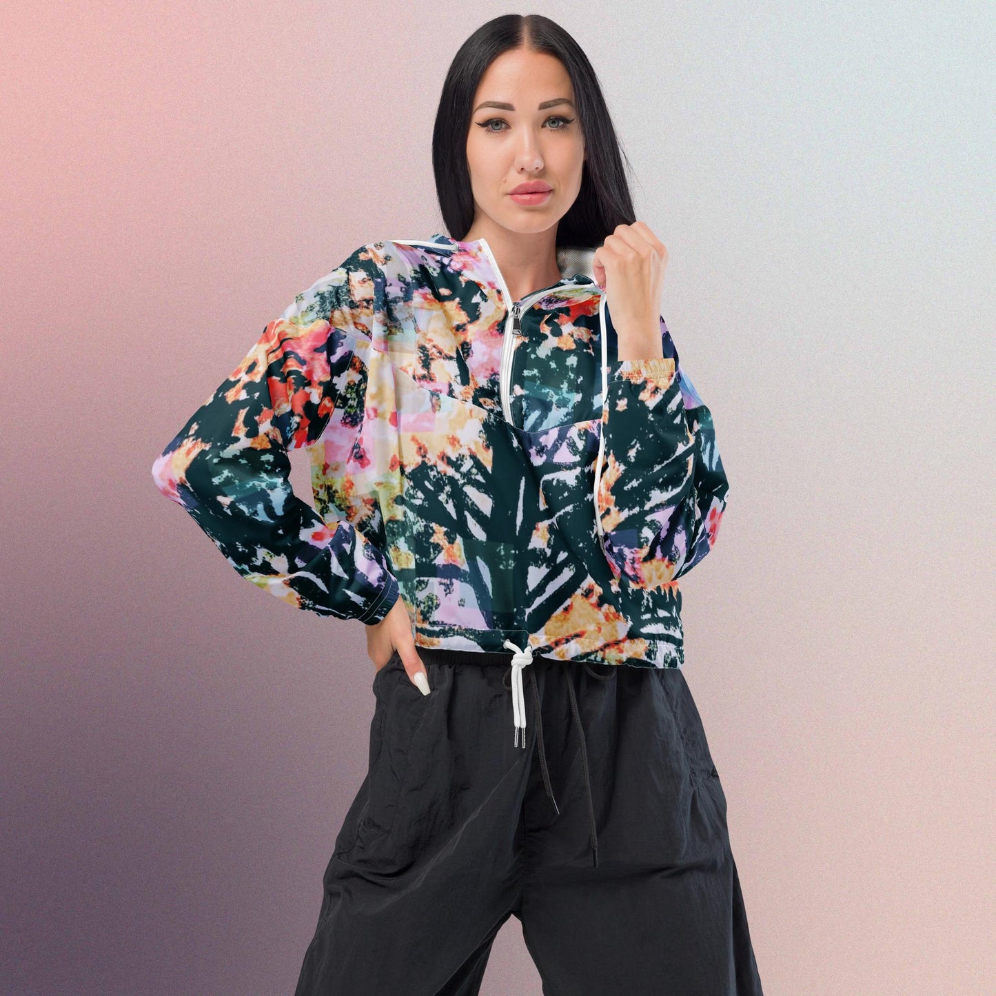 Tree Luv: Women’s cropped windbreaker