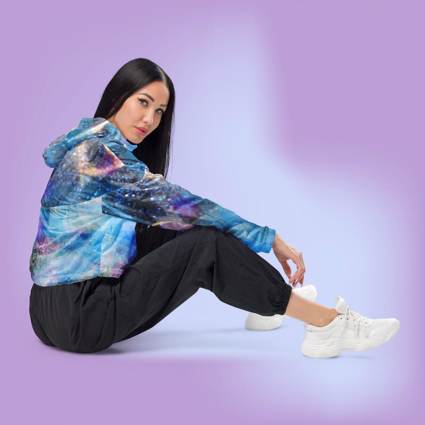 Sapphire Fuel: Women’s cropped windbreaker