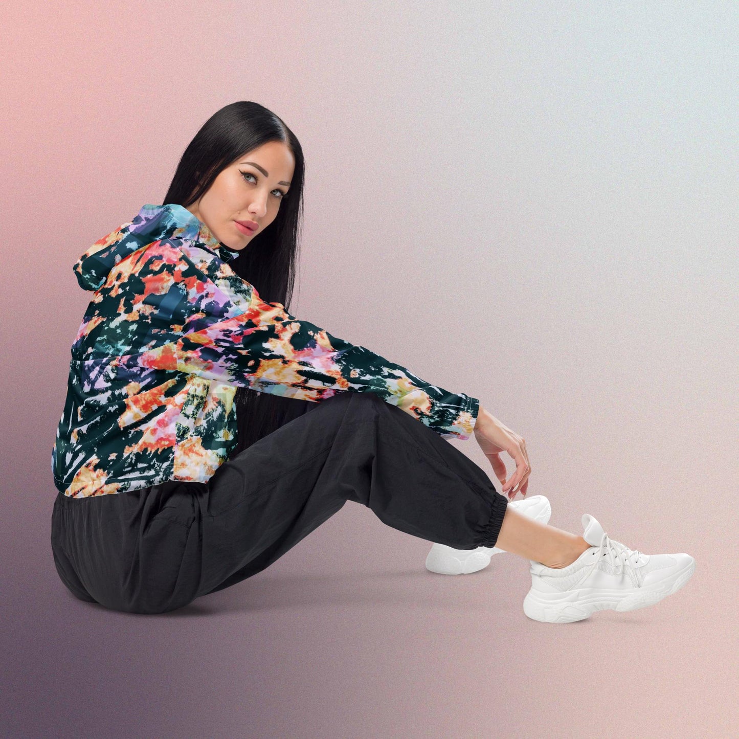 Tree Luv: Women’s cropped windbreaker