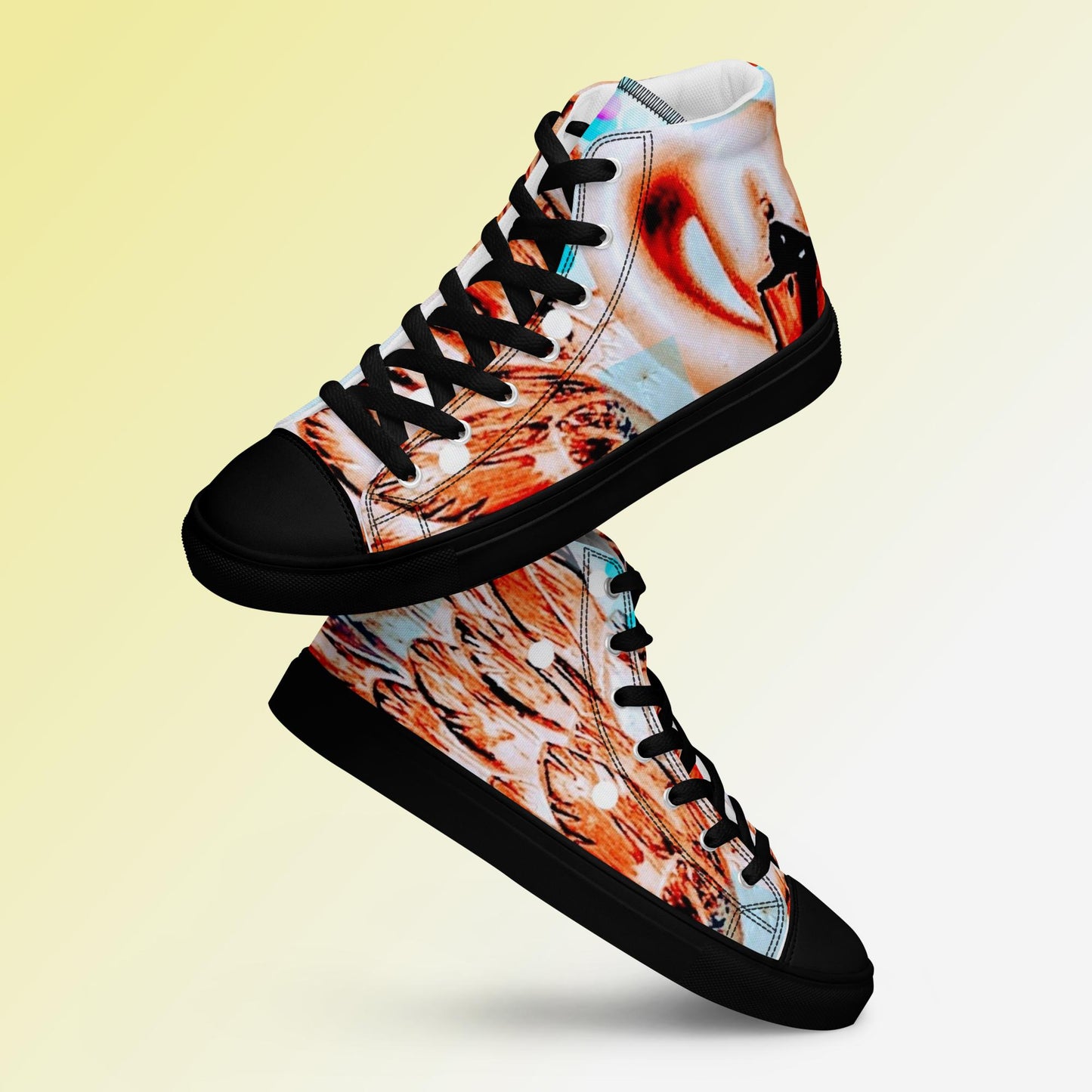Swan: Women’s high top canvas shoes: BK