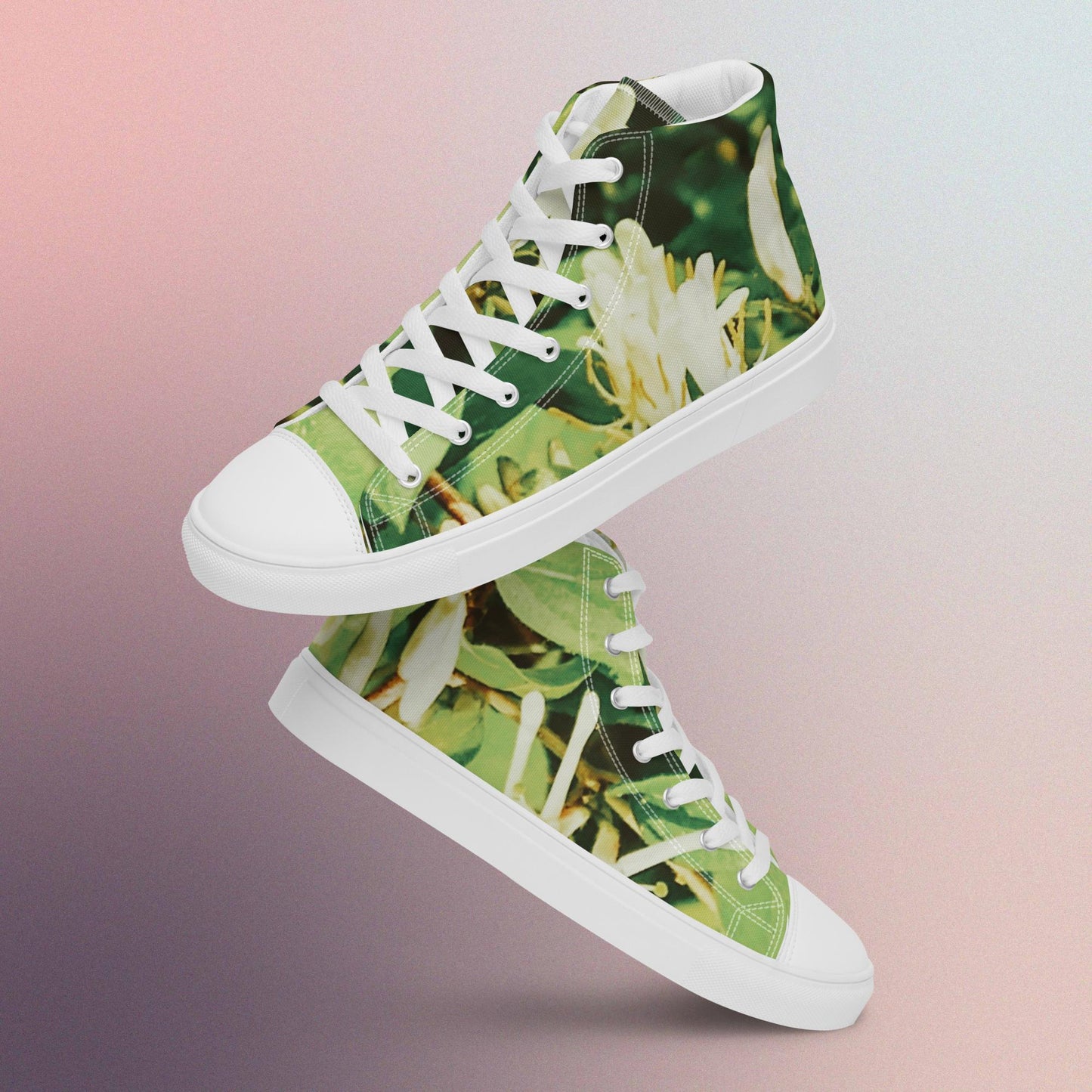 Honeysuckle: Women’s high top canvas shoes: WH