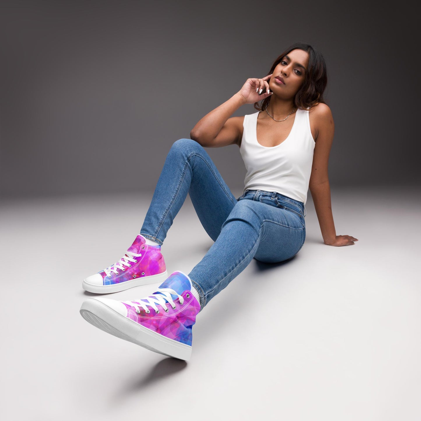 Ula: Women’s high top canvas shoes: WH