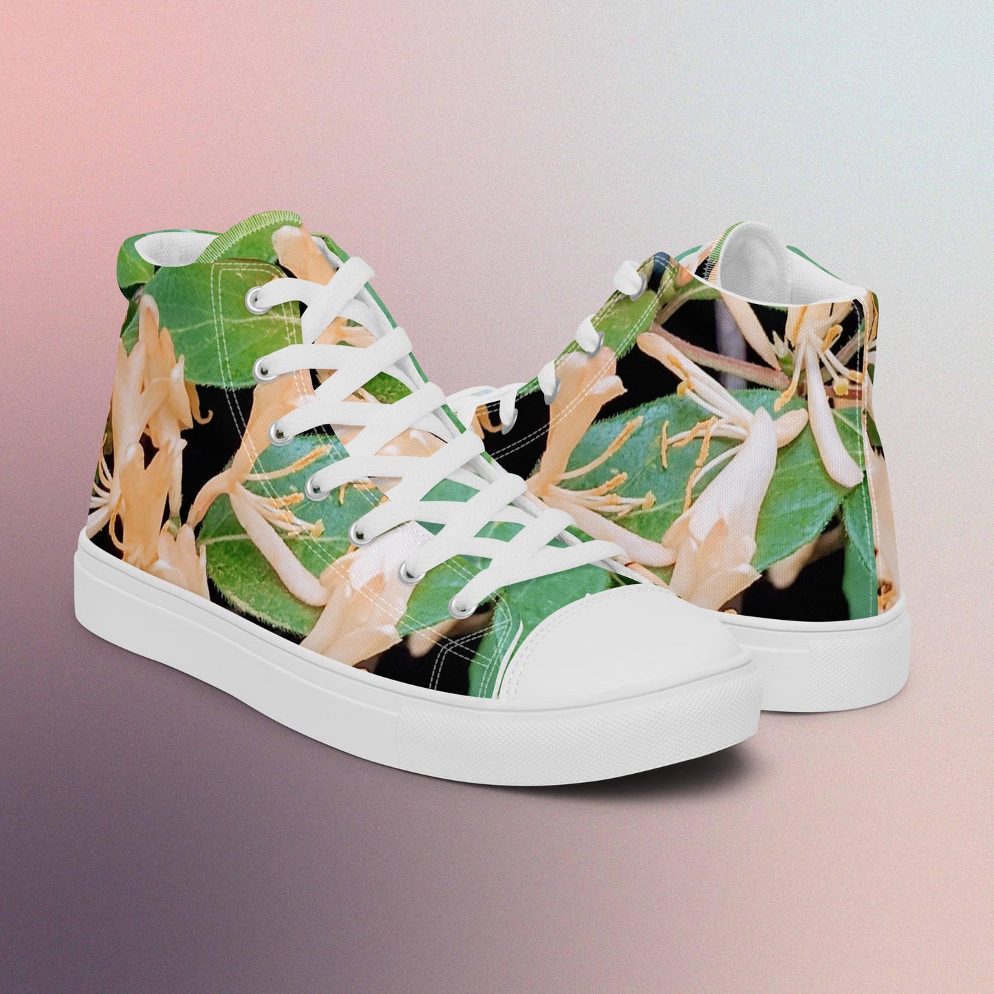 Honey Creme: Women’s high top canvas shoes: WH