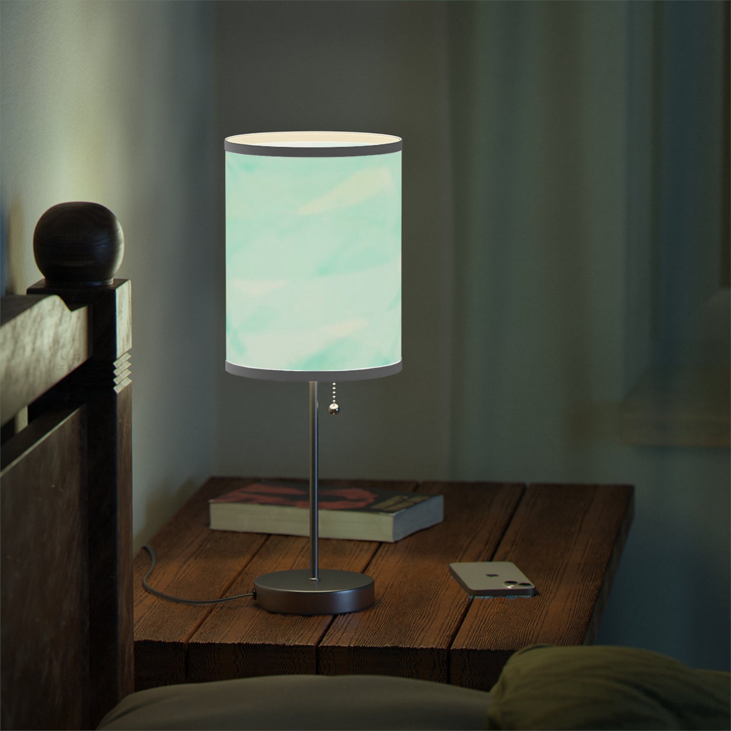 Mountain Stream: Modern Table Lamp, Ethereal Decor, Home Lighting, Blue Gradient Light, Cozy Atmosphere, Gift for Housewarming, Bedroom Lighting