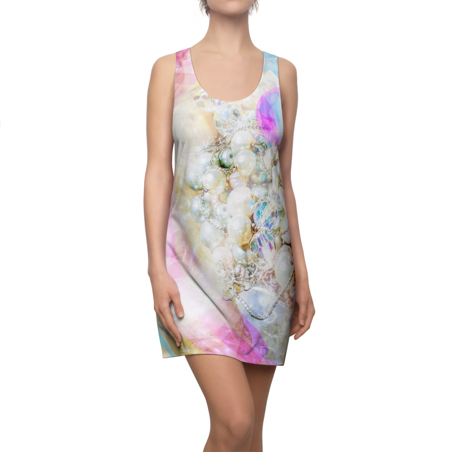 Hidden Treasure:  Women's Cut & Sew Racerback Dress (AOP)