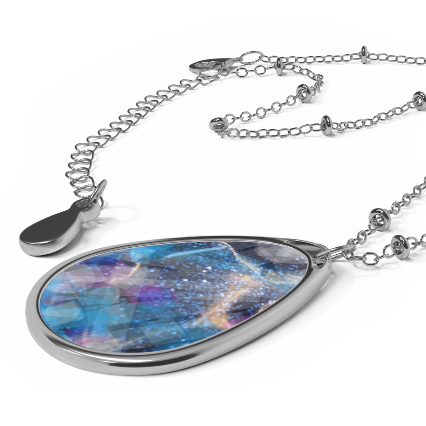 Sapphire Fuel:  Oval Necklace