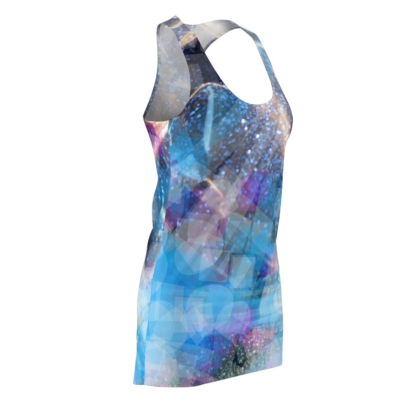 Sapphire Fuel:  Women's Cut & Sew Racerback Dress (AOP)