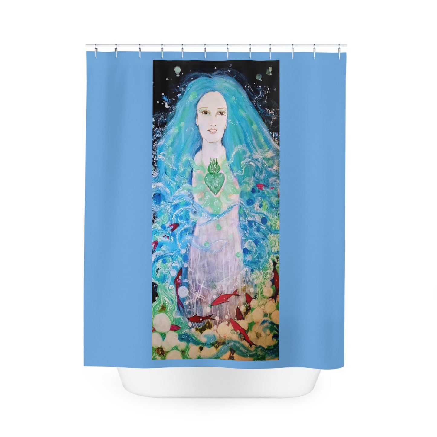 Waterfall Nymph: Polyester Shower Curtain: