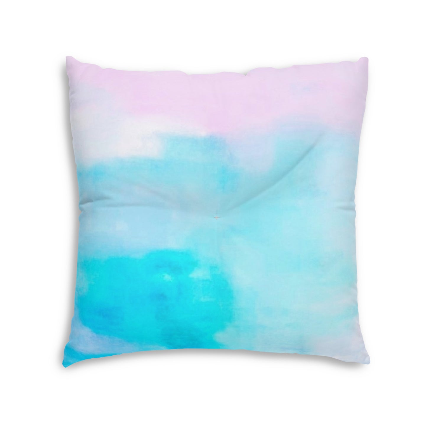 Pastel Song:  Tufted Floor Pillow, Square:
