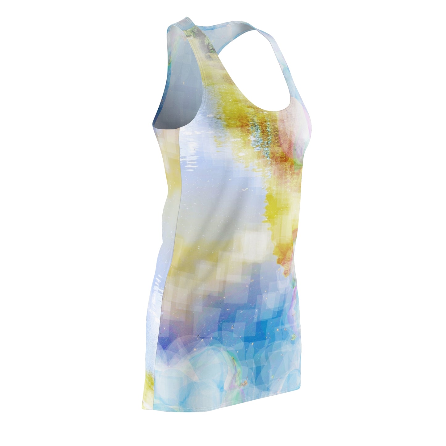 Glimmering:  Women's Cut & Sew Racerback Dress (AOP)