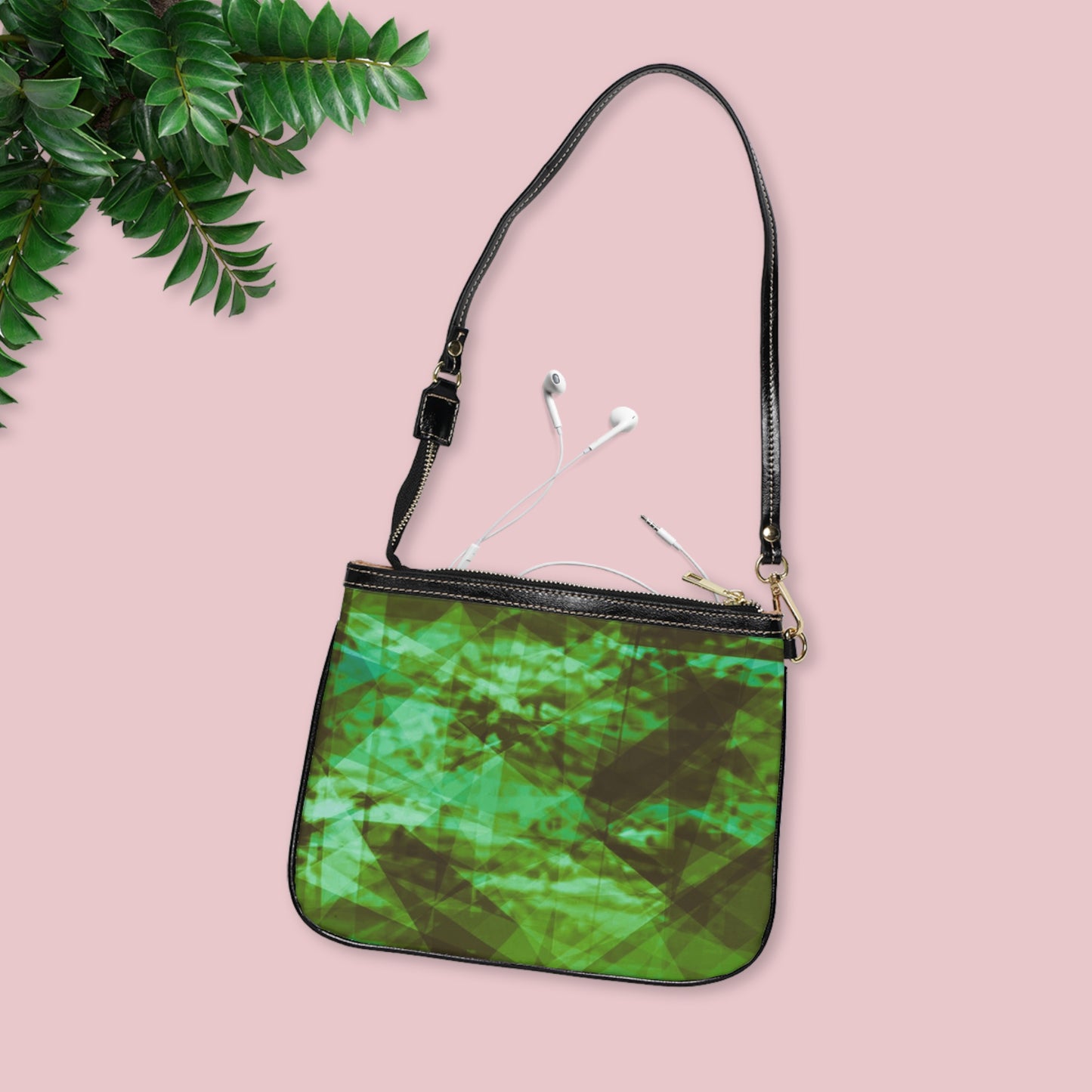 Green River: Chic Small Shoulder Bag, Minimalist Green Purse, Everyday Handbag, Stylish Clutch, Eco-Friendly Accessory, Perfect Gift For Her
