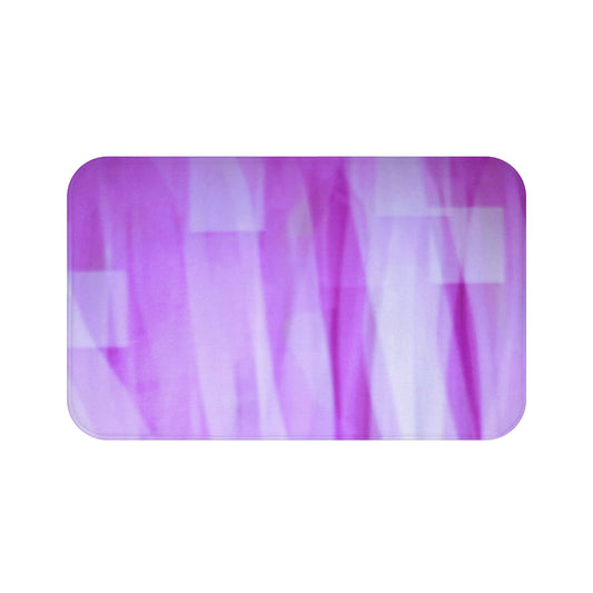 Amethyst Waves: (34"x21") Soft Purple Tones Bathmat - Plush Bathroom Rug, Home Decor, Gift for Housewarming, Spa Vibes, Hygge Bathroom Essentials