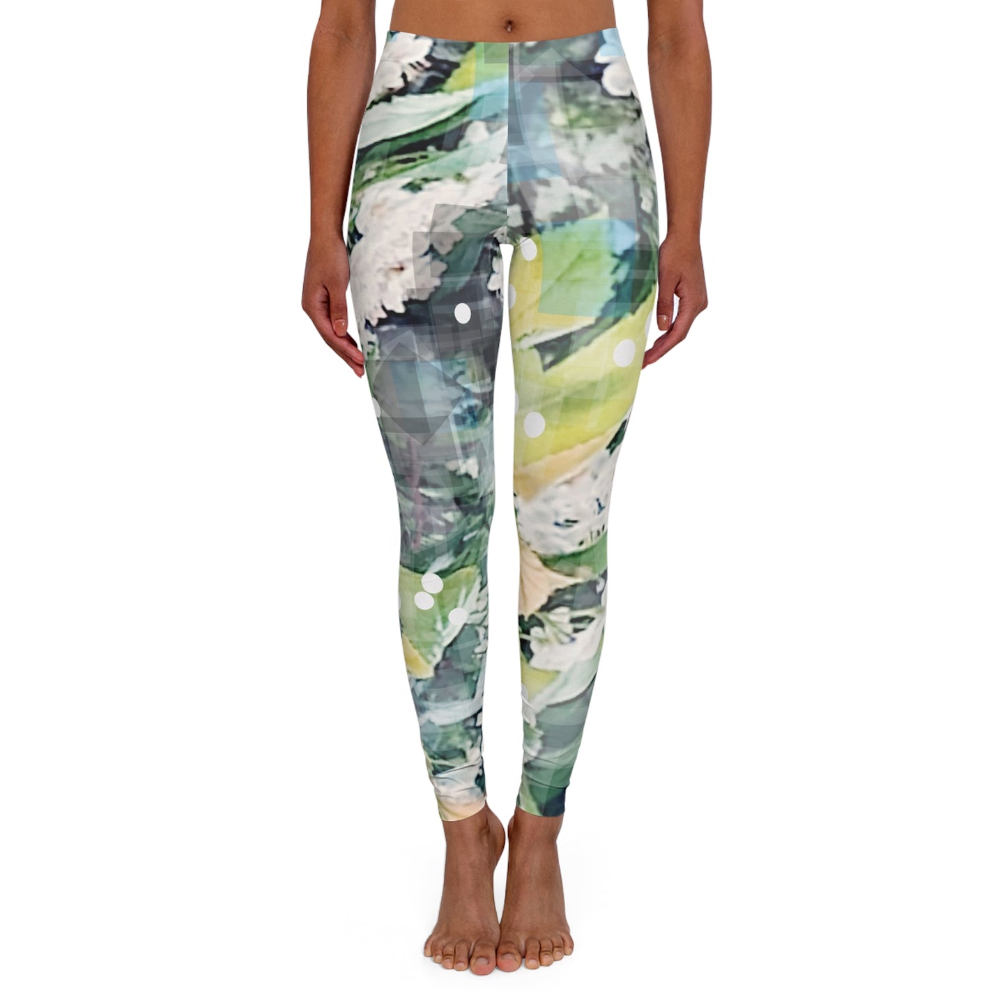 Blossomi:  Women's Casual Spandex Leggings (AOP)