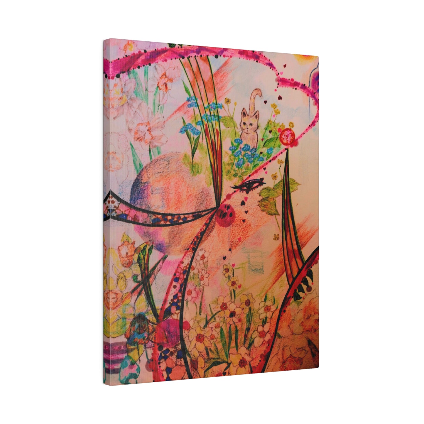 Katty's Garden: Print Matte Canvas, Stretched, 0.75", 12"x16"