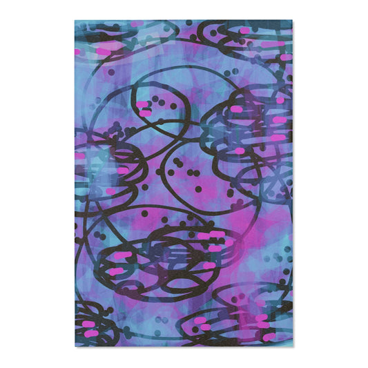 Farrah:  48" x72" Abstract Colorful Area Rug - Modern Home Decor for Stylish Living Spaces
