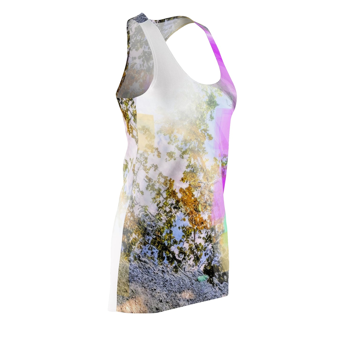 Light Bright:  Women's Cut & Sew Racerback Dress (AOP)
