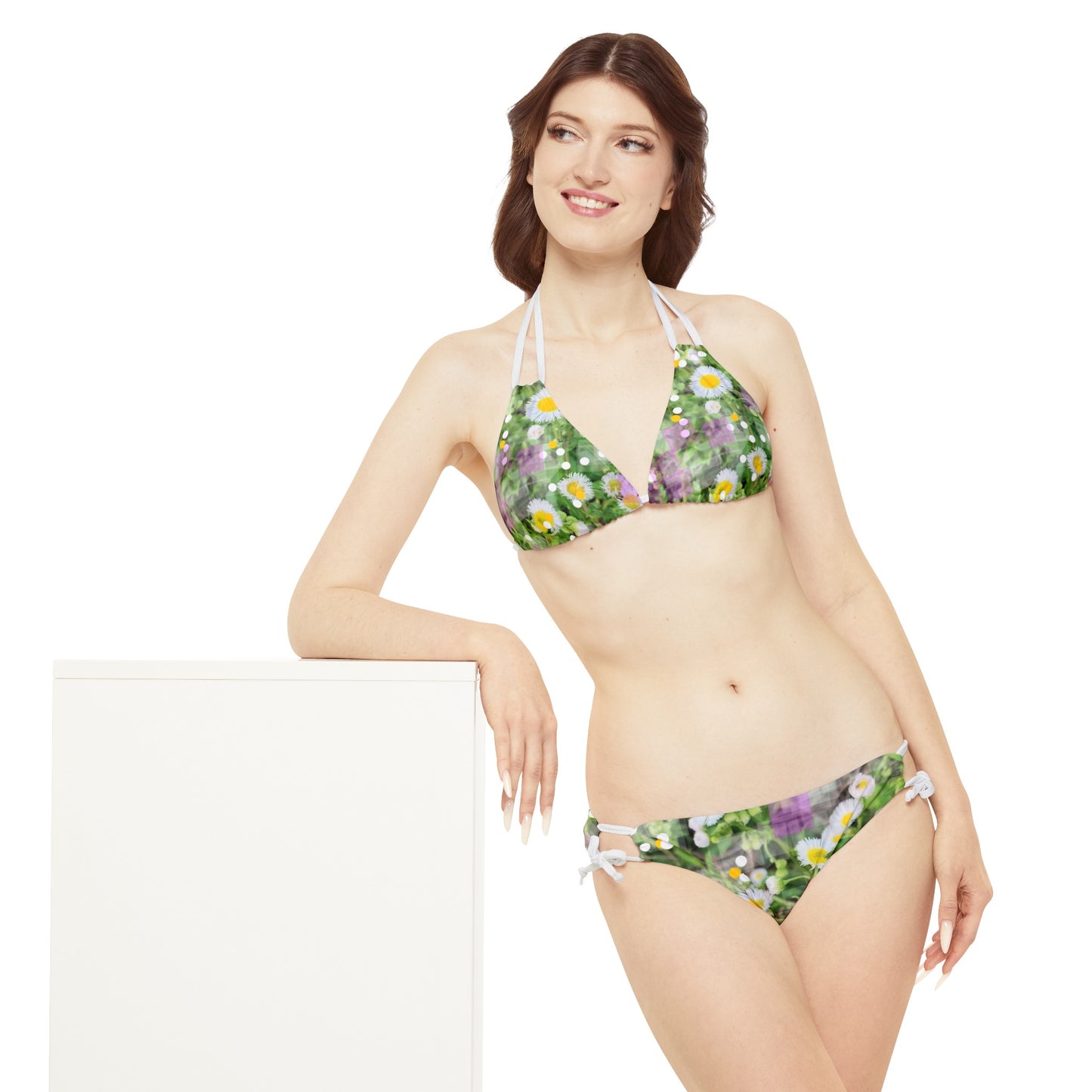 Wildflowers Swim: Strappy Bikini Set (AOP)