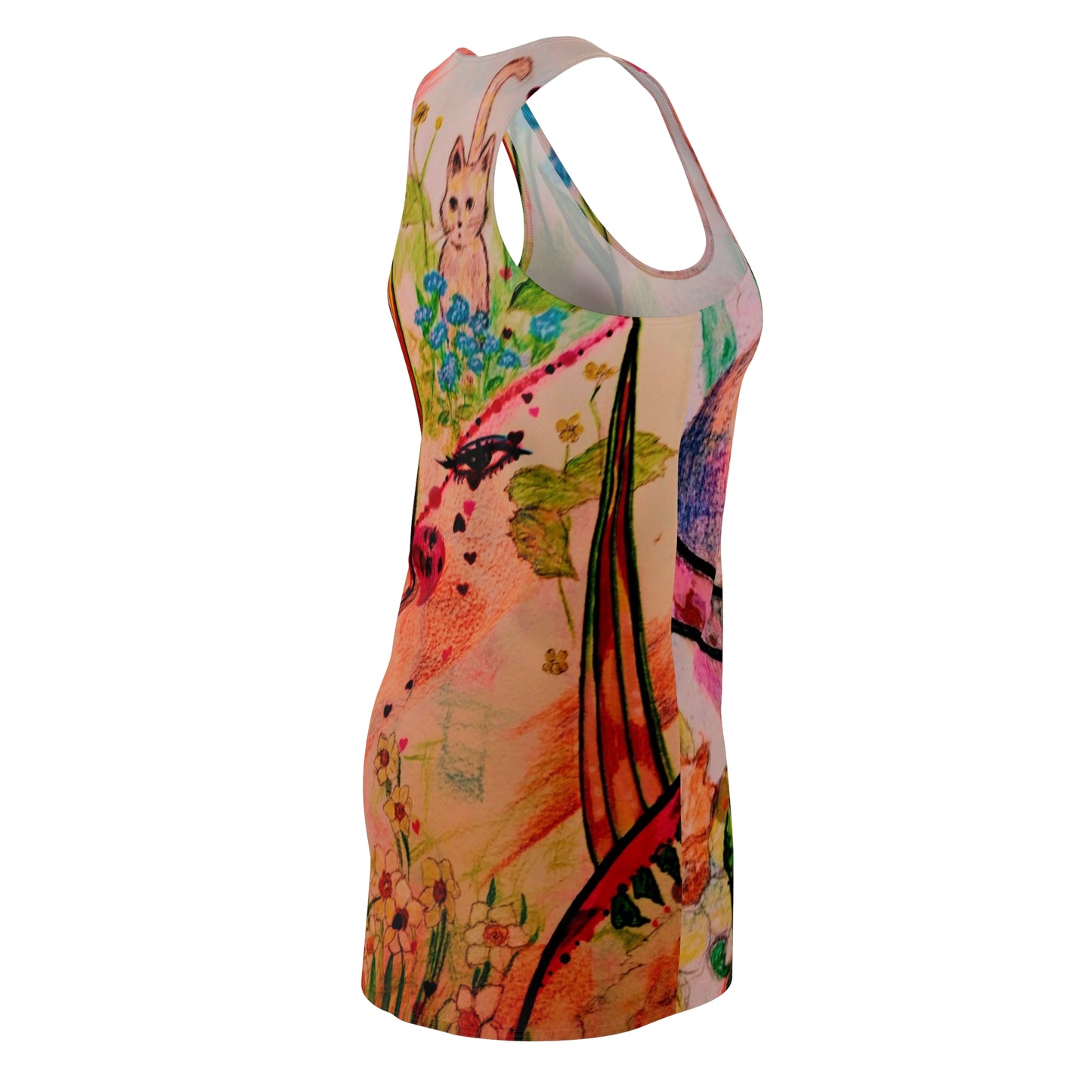 Katty's Garden:  Women's Cut & Sew Racerback Dress (AOP)