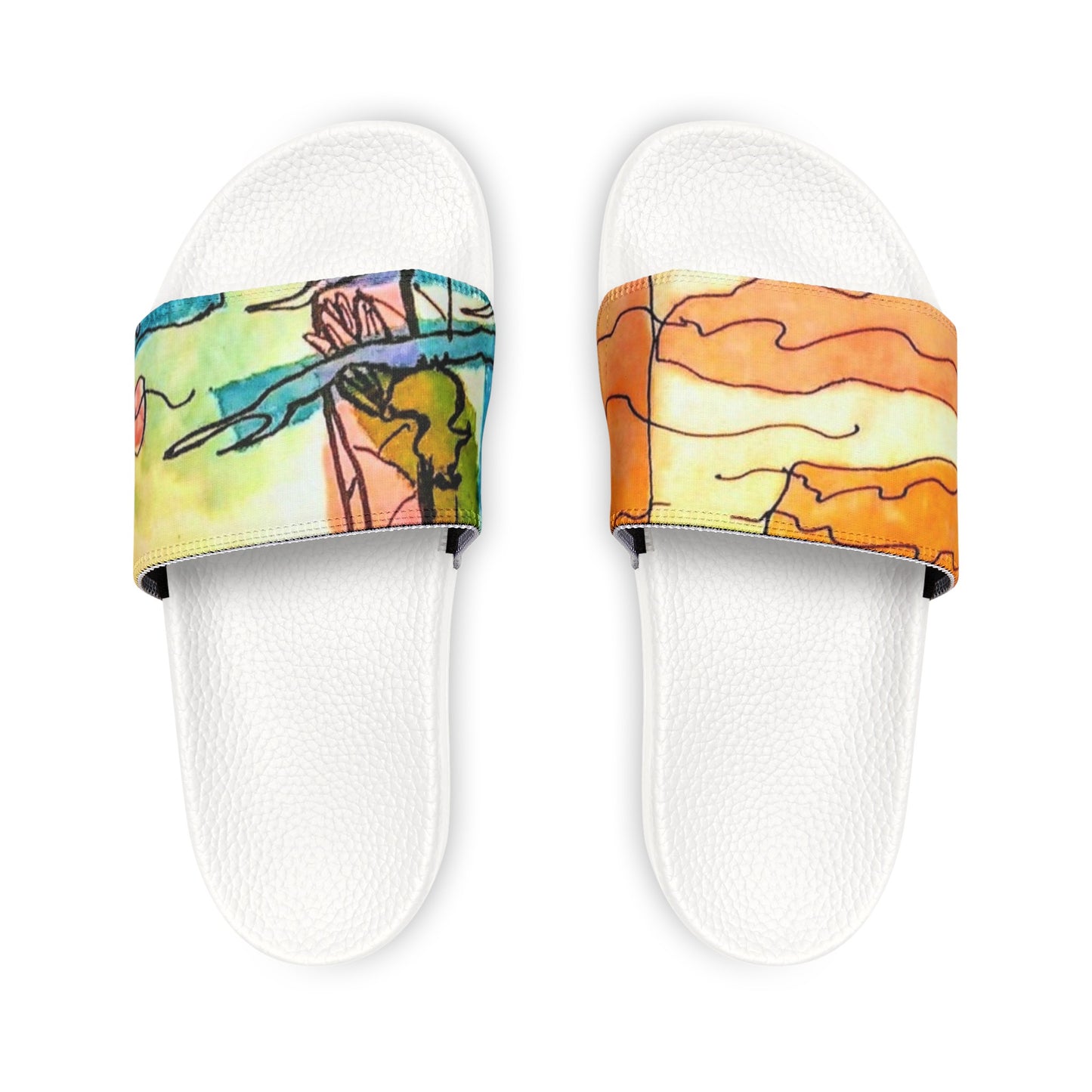 Sunset Village:  Women's PU Slide Sandals