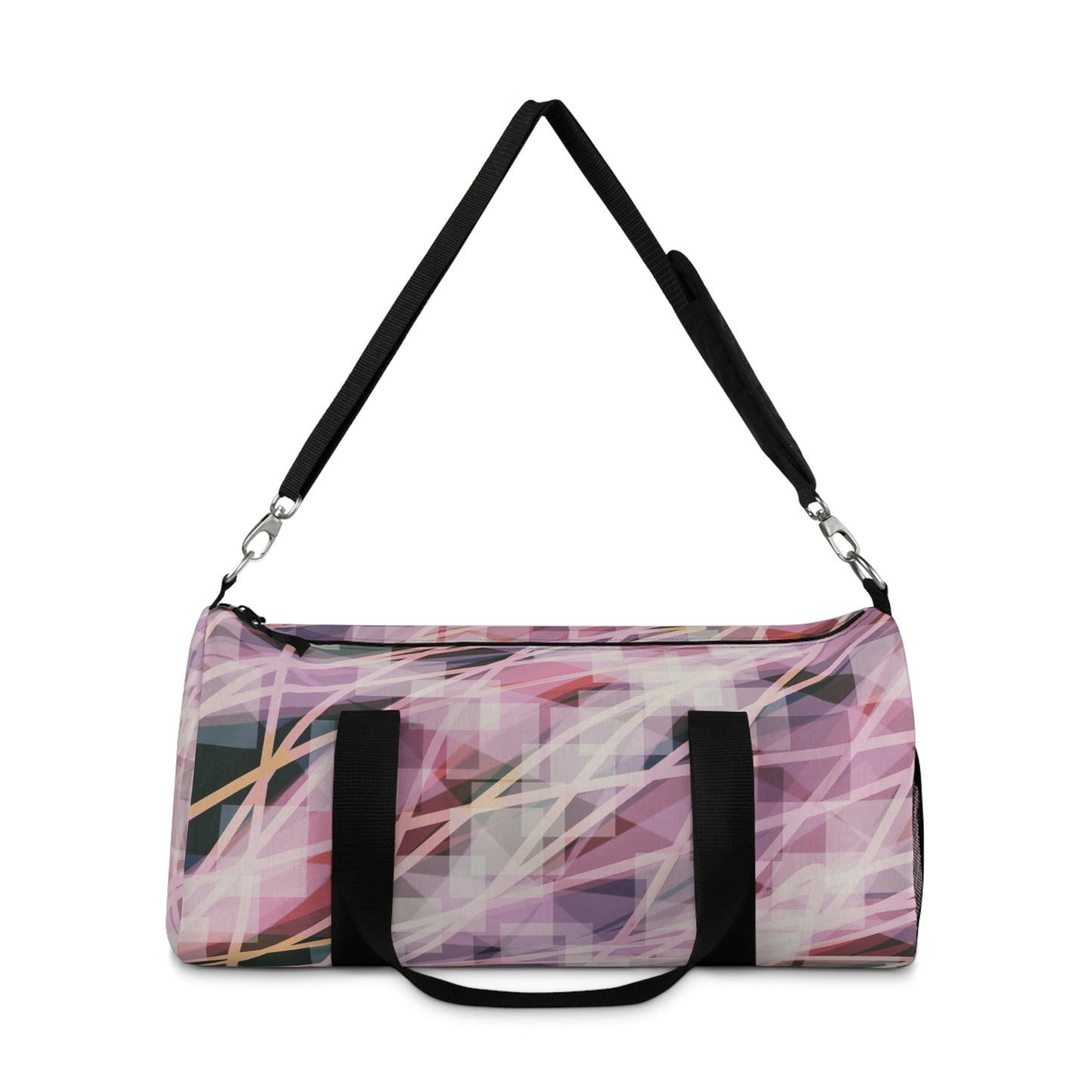 Suzie:  Chic Geometric Duffel Bag for Gym, Travel, and Weekender: Stylish Tote for Fitness, Yoga, Sports, and Vacations
