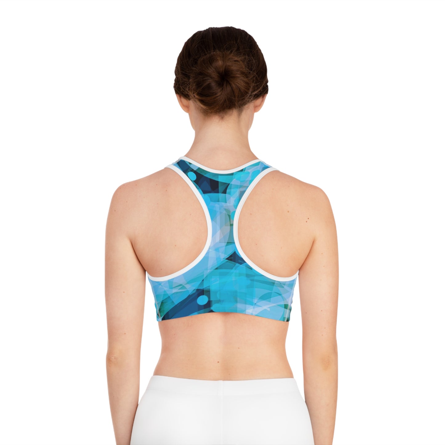 Cascadia I: WH Trim Vibrant Sports Bra – Activewear for Fitness Lovers, Perfect for Yoga, Running, and Gym Workouts, AOP Design, Stylish Workout Gear, [...]