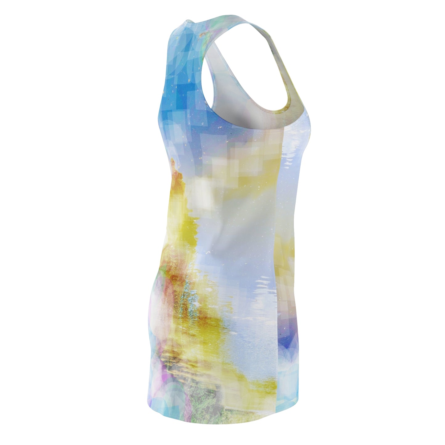 Glimmering:  Women's Cut & Sew Racerback Dress (AOP)