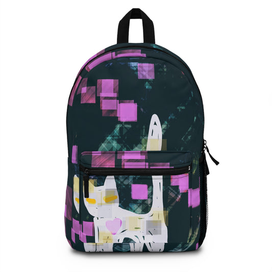 The Kind Kat:  Beloved Kat Abstract Backpack - Stylish & Functional
