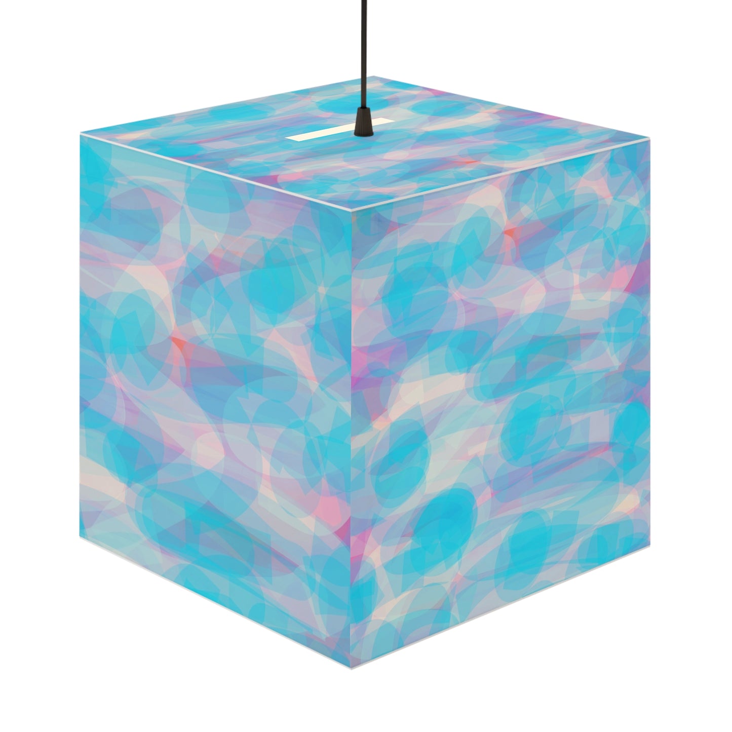 Mellow:  Chill Vibes Light Cube Lamp with Dreamy Abstract Design, Modern Home Decor, Unique Nightlight, Gift for Teens, Soothing Ambiance, Artisan Lighting