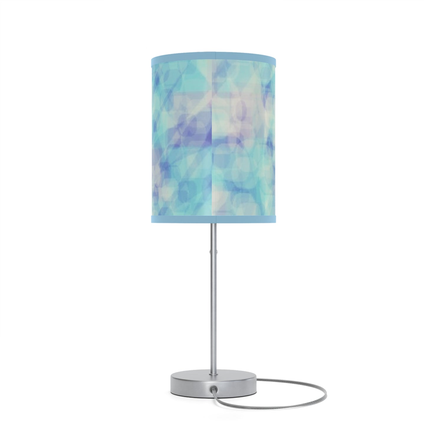 Celia: {Blue Trim} Soothing Blue Table Lamp, Night Light for Relaxation, Bedroom Decor, Cozy Home Gift, Modern Lighting, US/CA Plug