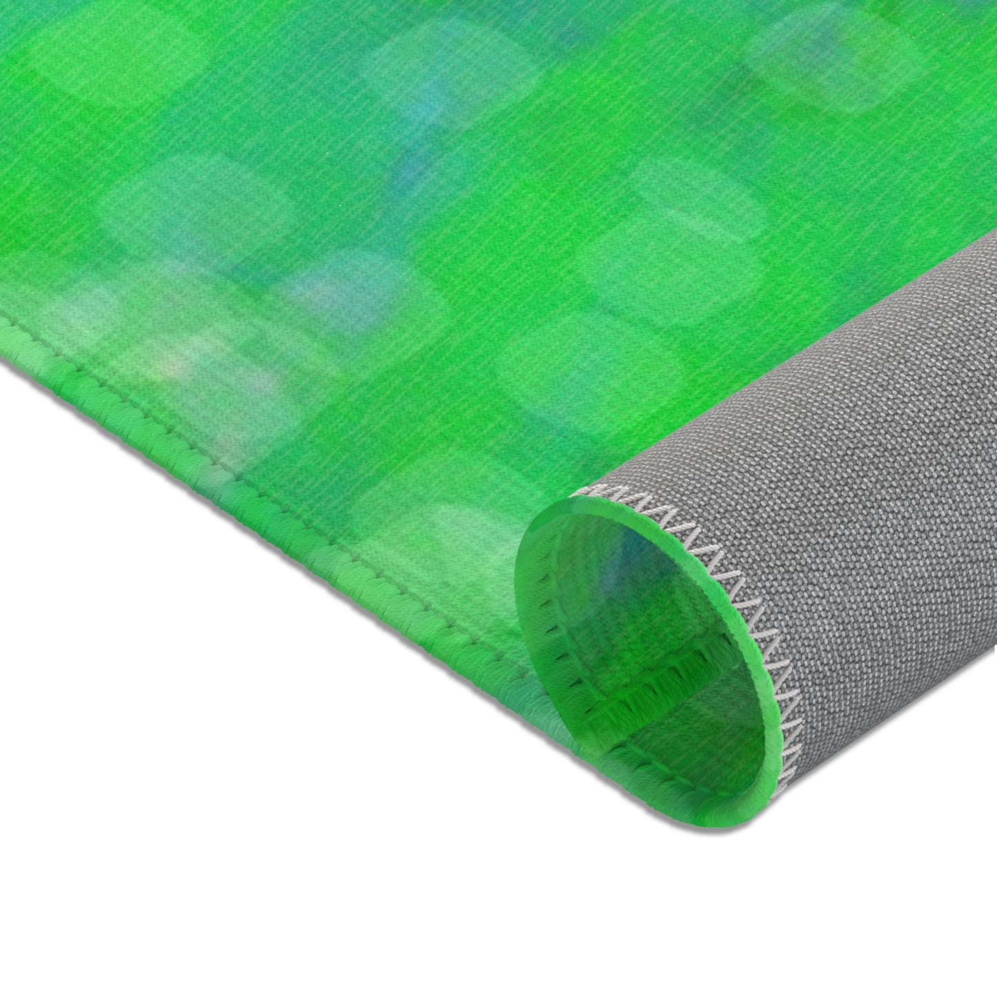 Earth child: 24"x36" Vibrant Green Bokeh Area Rug - Modern Home Decor, Cozy Living Room Accent, Indoor Carpet, Eco-Friendly Rug, Gift for Housewarming