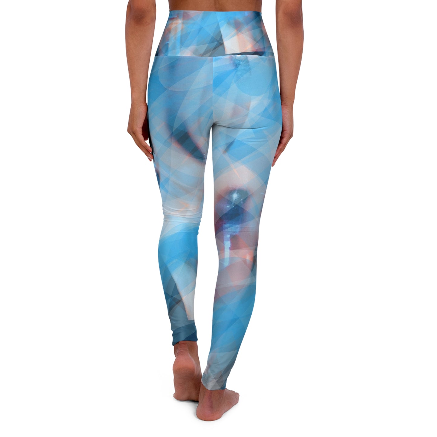 Cool Cool:  High Waisted Yoga Leggings, Pastel Tones, Serene Vibes, Streetwear