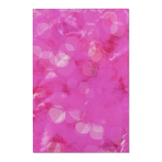Jubilee: (48"x72") Vibrant Pink Artistic Area Rug - Modern Home Décor, Living Room Accent, Bedroom Comfort, Gift for Housewarming, Boho Chic