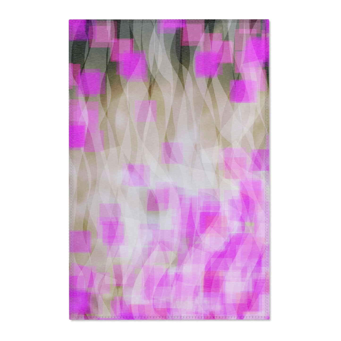 Josephine:  24"x36" Elegant Abstract Pink Area Rug - Modern Home Decor