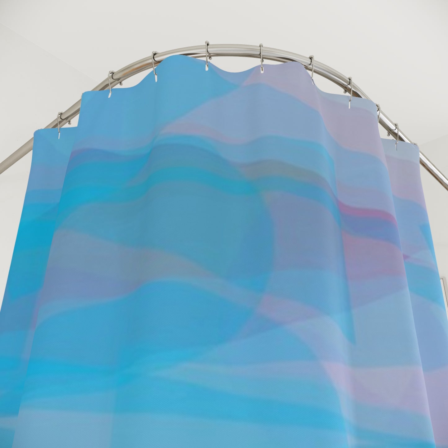 Mellow: Serene Ocean-Inspired Shower Curtain, Bathroom Decor, Gradient Curtains, Relaxing Vibe, Spa-Style Home Accessory, Gift for Beach Lovers