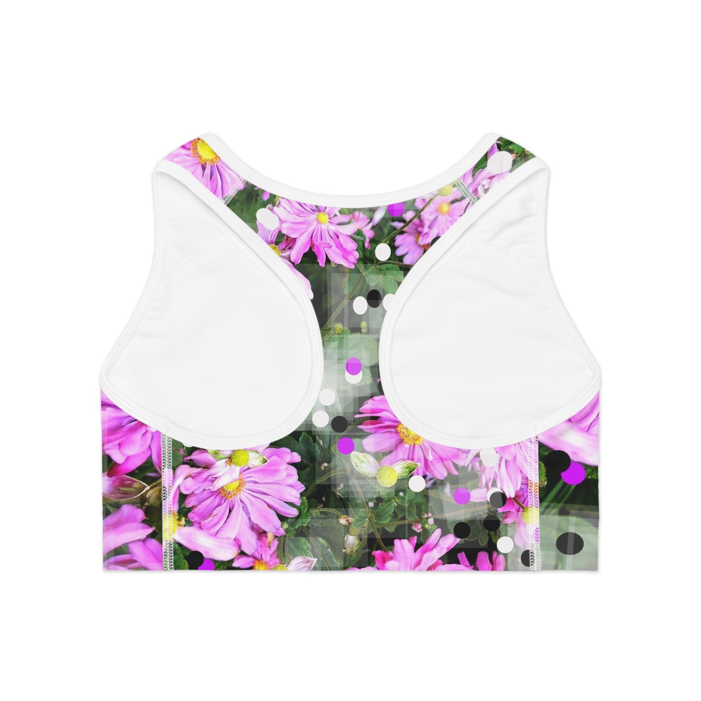 Pink Daisies: Sports Bra (AOP)