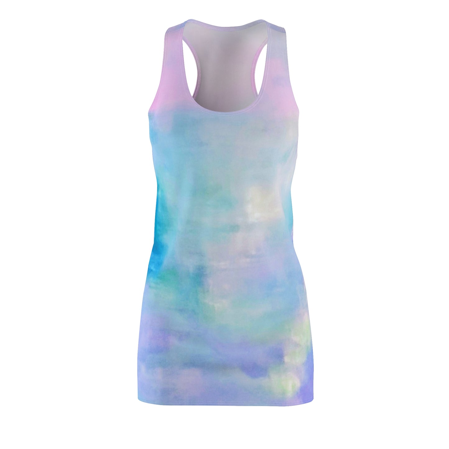 Pastel Air:  Women's Cut & Sew Racerback Dress (AOP):