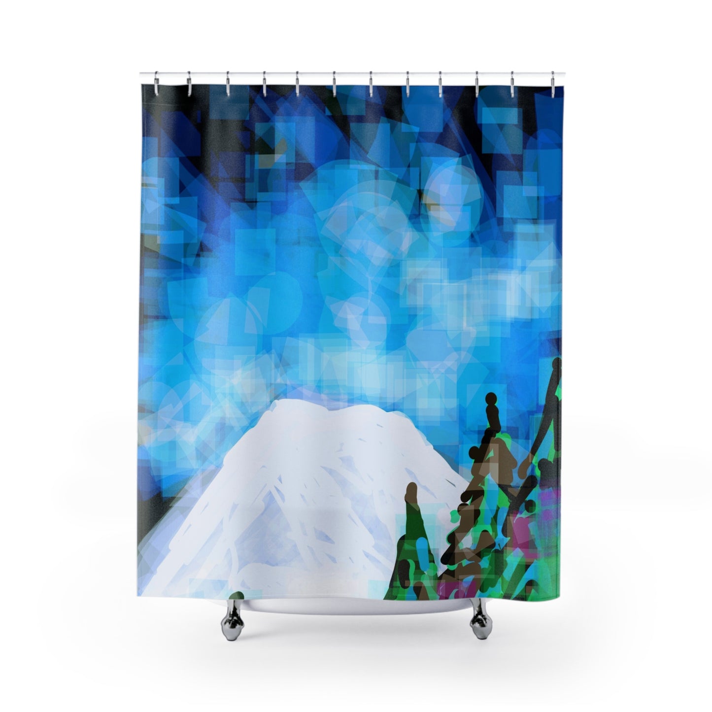 Mt. Rainier II:  Shower Curtains