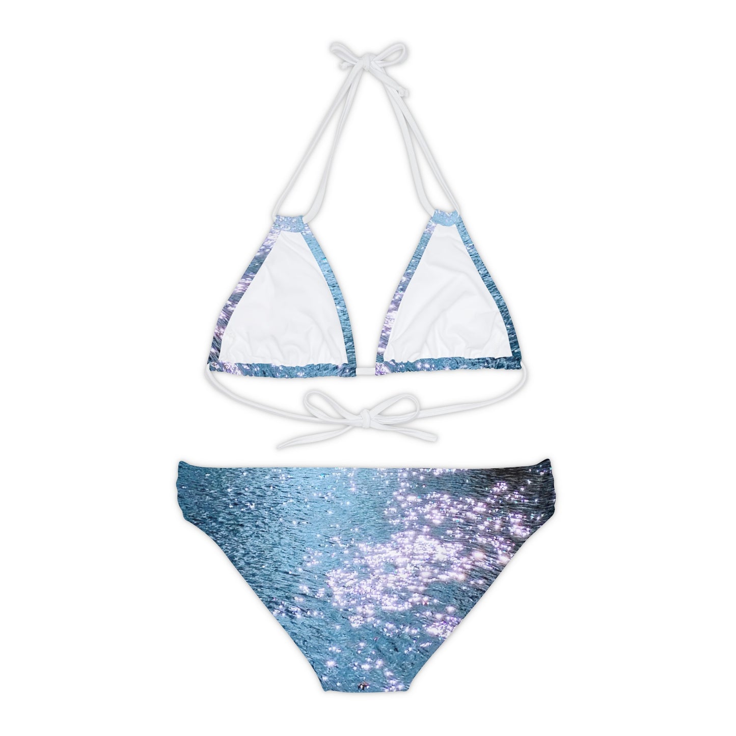 Water Diamonds:  Strappy Bikini Set (AOP)