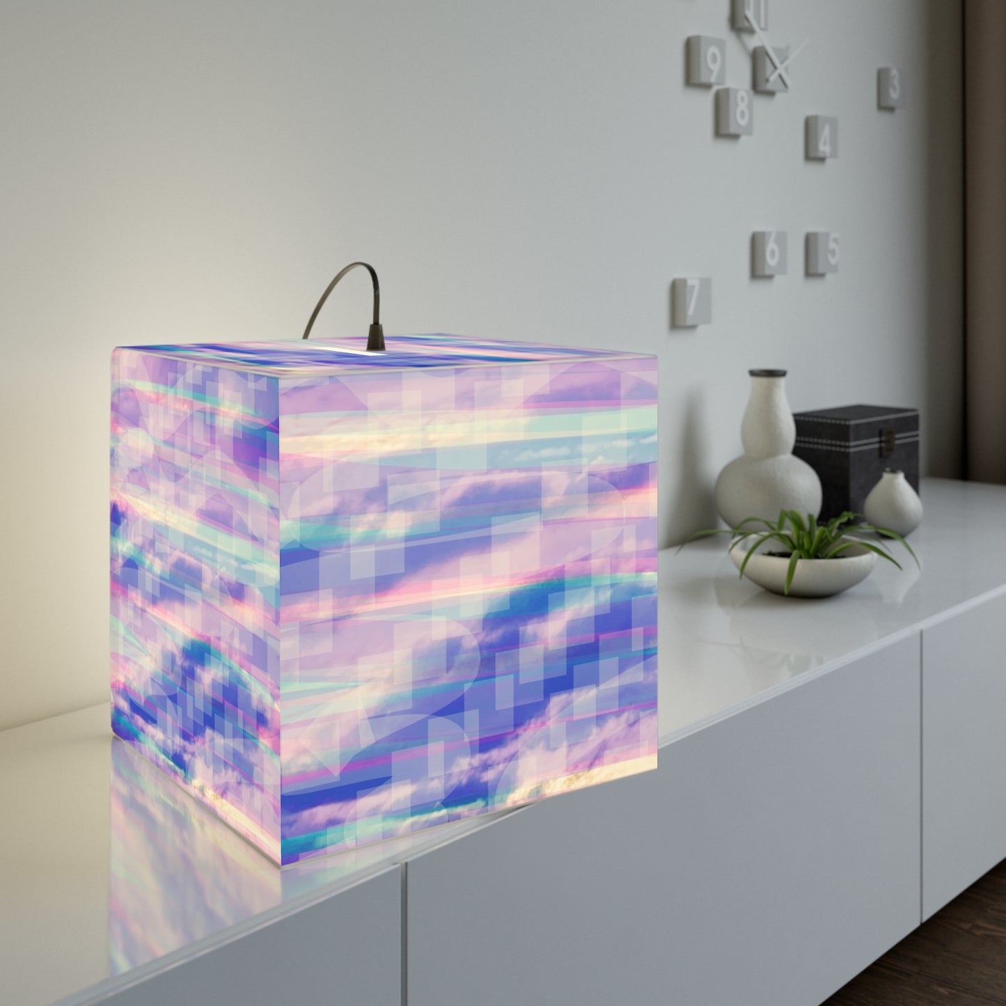 Gloria:  Elegant Light Cube Lamp - Modern Home Decor, Unique Gift, Relaxing Ambient Lighting, Cozy Vibes, Birthday, Wedding, Housewarming