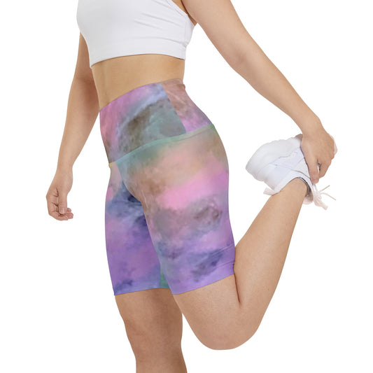 Peace & Luv:  Women's Workout Shorts (AOP)