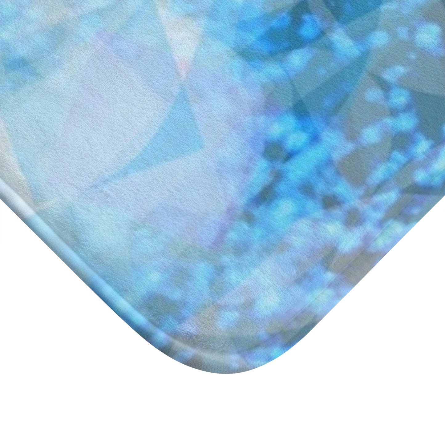 Sapphire Softly: (34"x21) Surreal Blue Bathmat - Luxurious Comfort, Spa Vibes for Bathroom Decor, Gift for Housewarming, Relaxation Essentials, Home Wellness