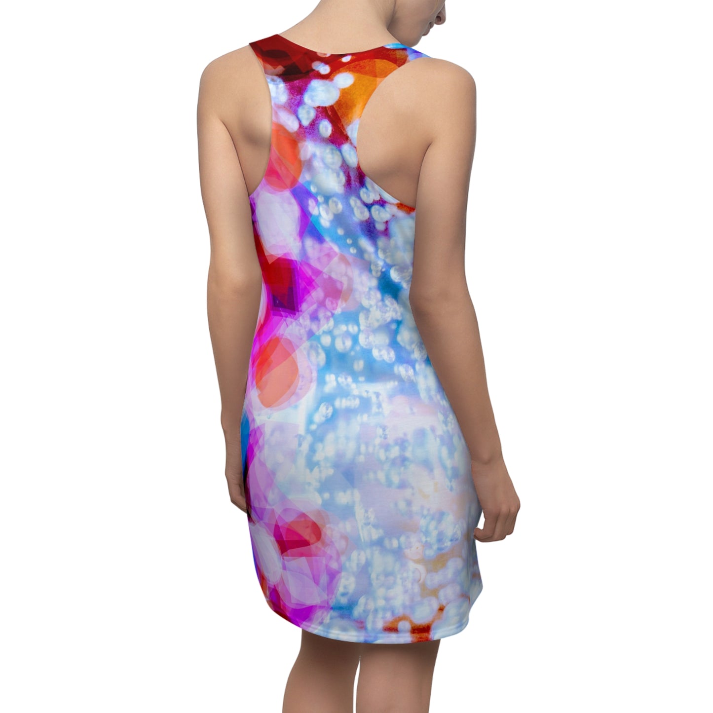 Effervescent:  Women's Playful Racerback Dress, Relaxed wear