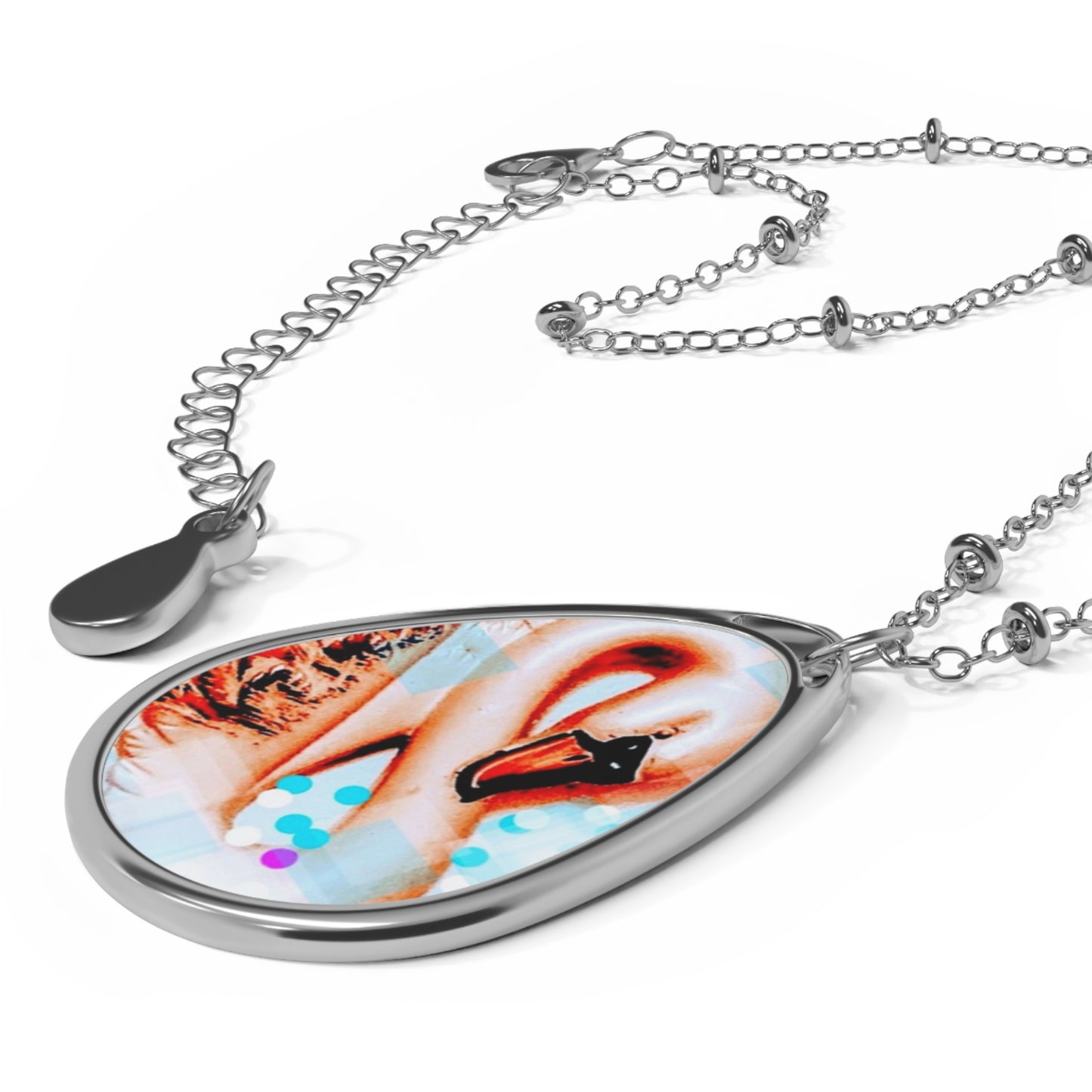 Swan:  Swan Souls - Spiritual Art Jewelry - Sweet Pure Vibes Pendant - Vintage Inspired