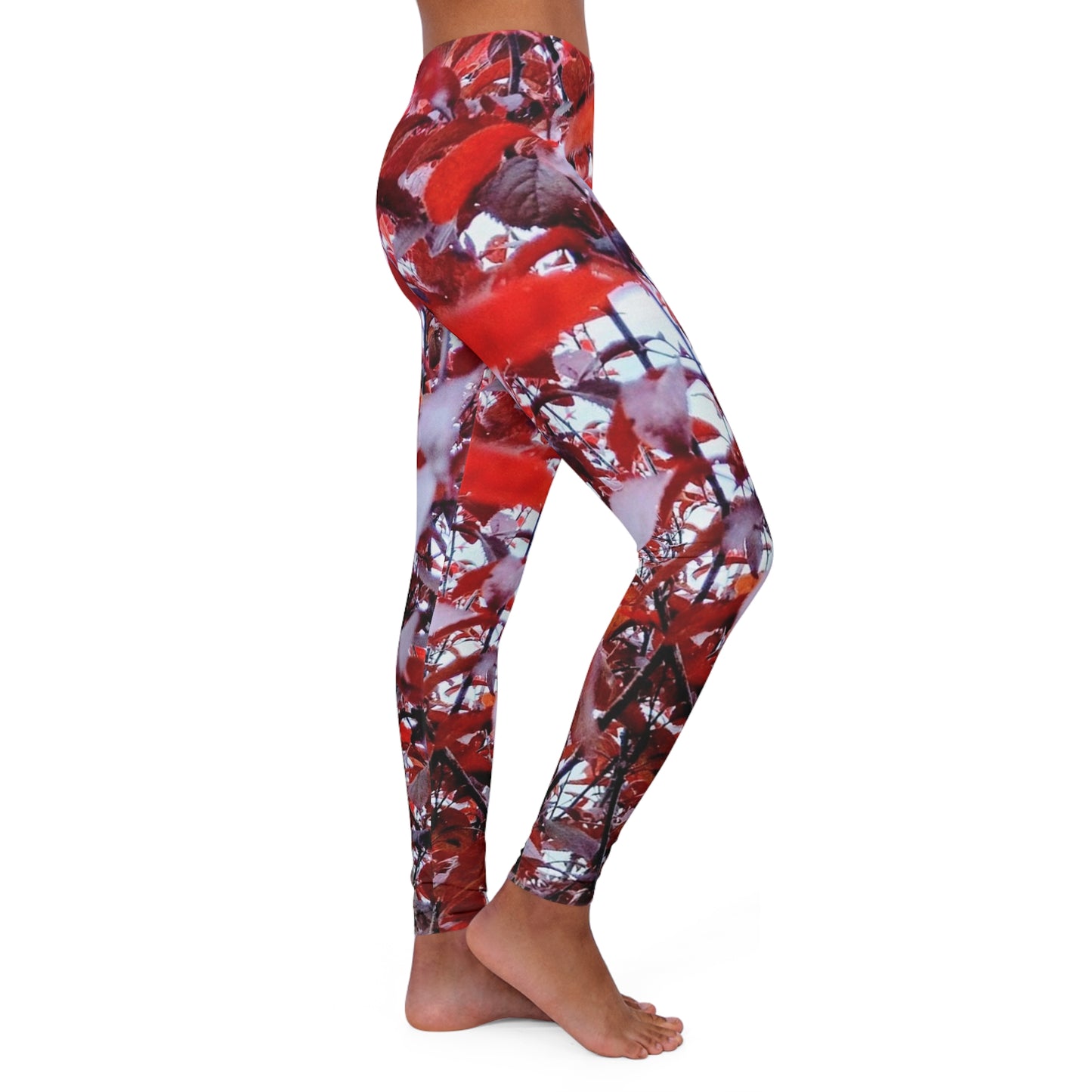 Garnet:  Women's Casual Spandex Leggings (AOP)