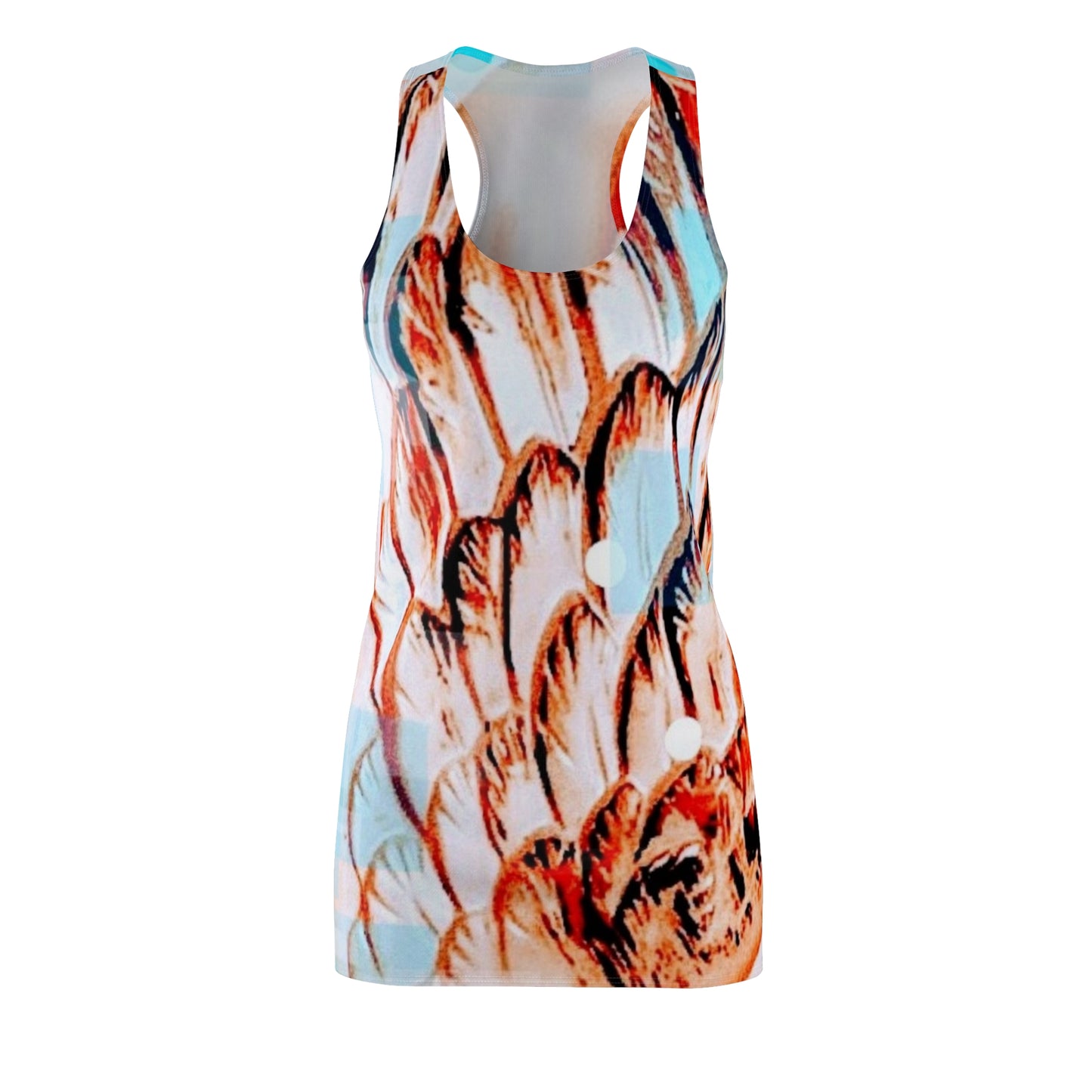 Swan:  Women's Cut & Sew Racerback Dress (AOP)