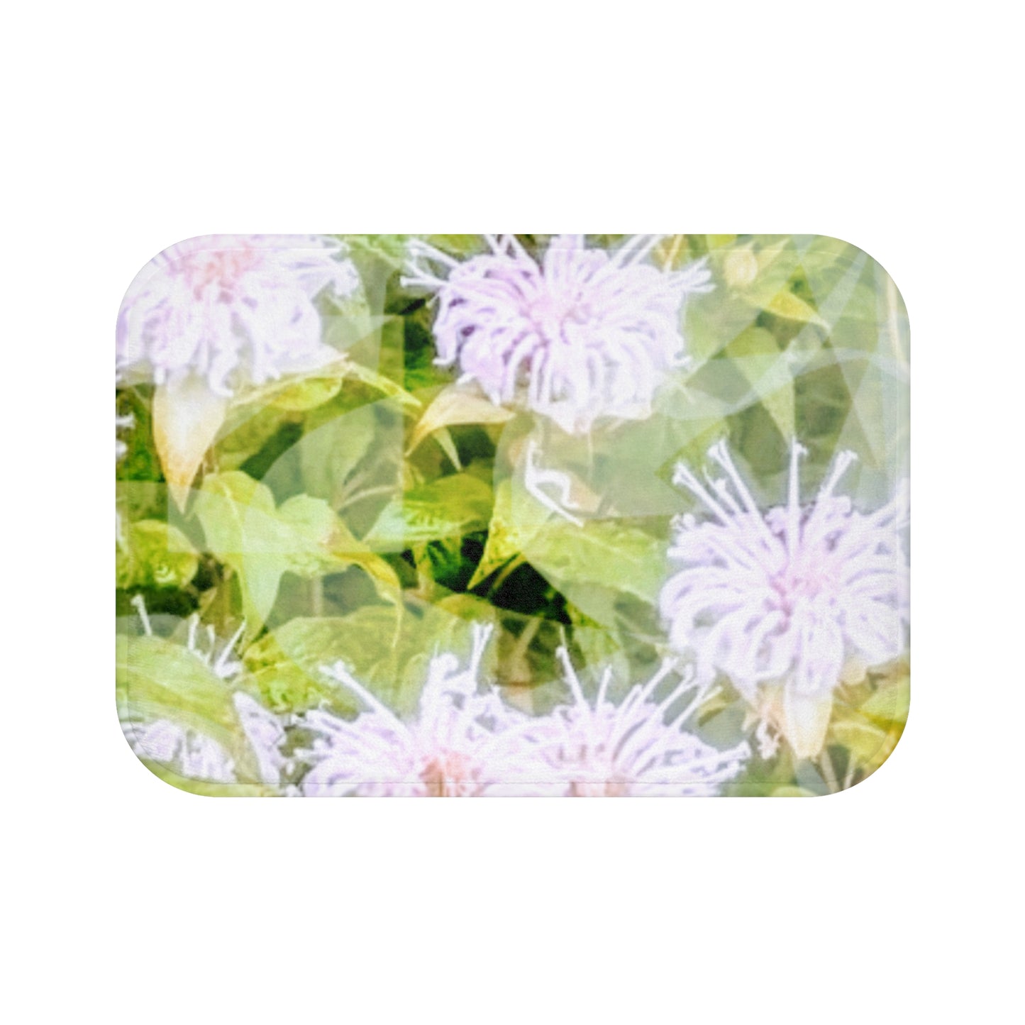 Soft Flowerbed: (24"x17") Lovely Floral Bathmat, Soft Bathroom Rug, Home Decor, Gift for Her, Gardening Enthusiast, Spring Decor