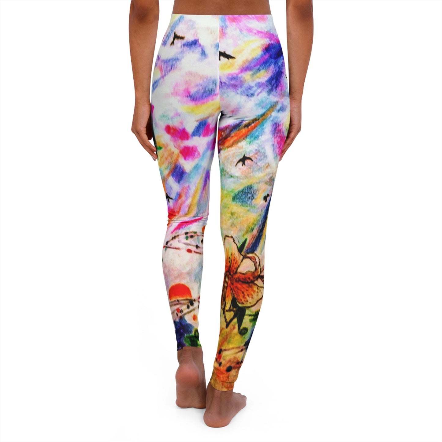 Lily & Birds:  Women's Casual Spandex Leggings (AOP)