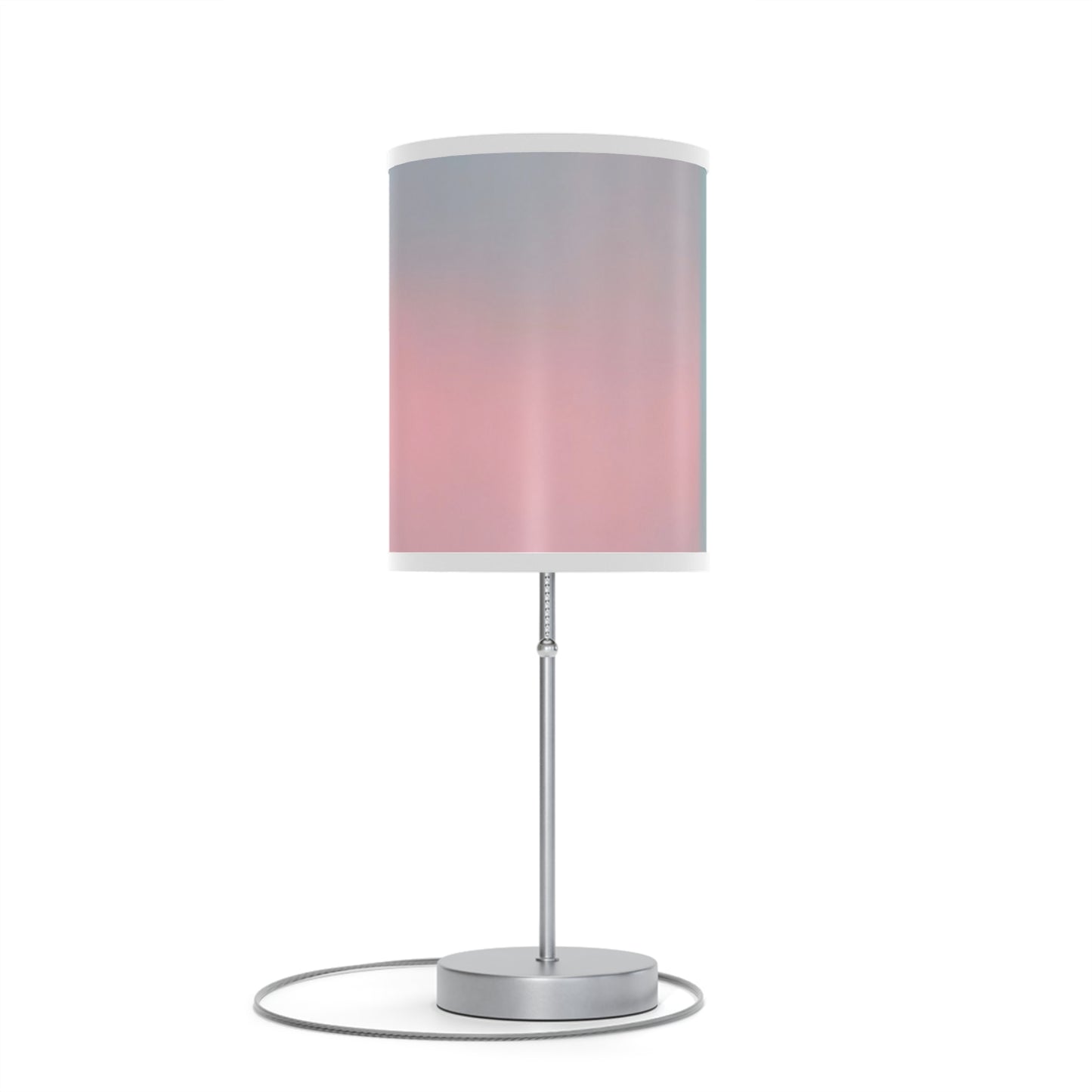 Charlotte: (WH Trim) Modern Table Lamp with Multi Pastel Color Shade - Adjustable Brightness