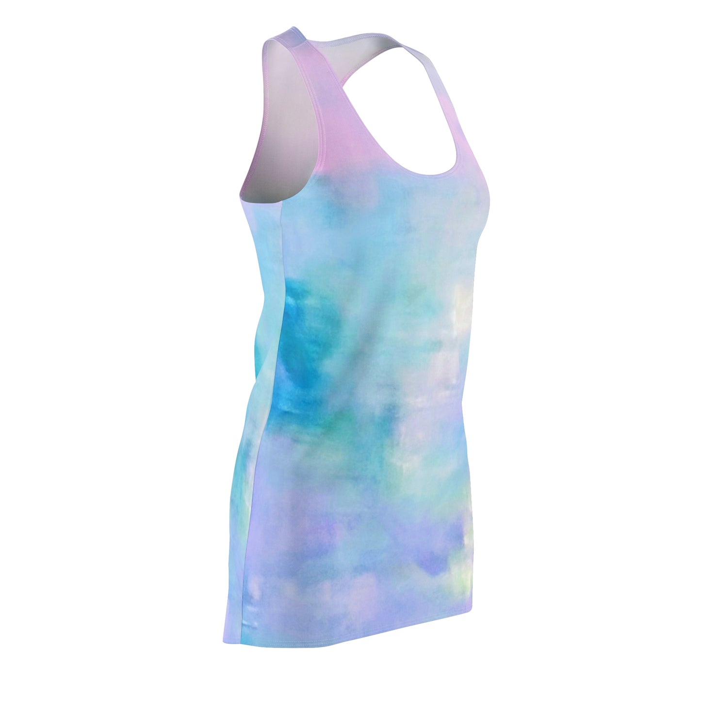 Pastel Air:  Women's Cut & Sew Racerback Dress (AOP):