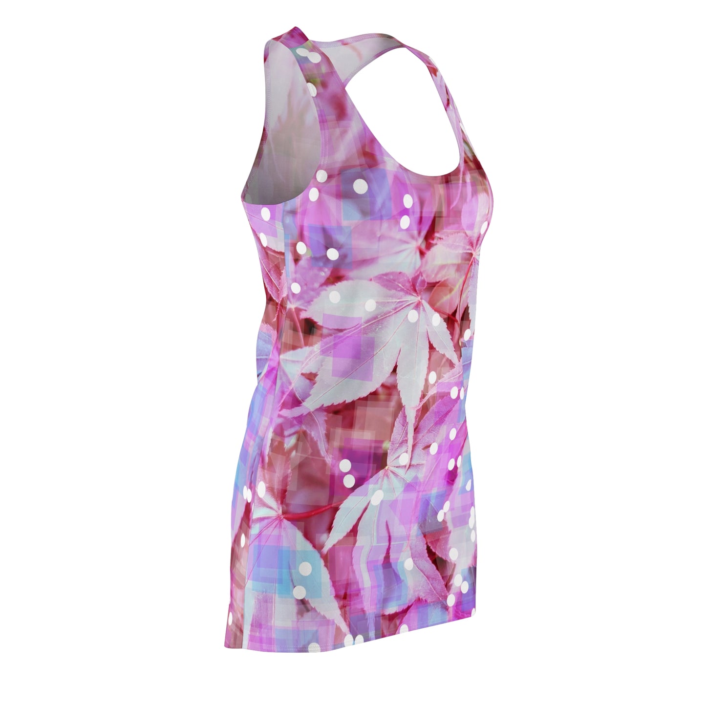 Maple Wine: Women's Cut & Sew Racerback Dress (AOP)